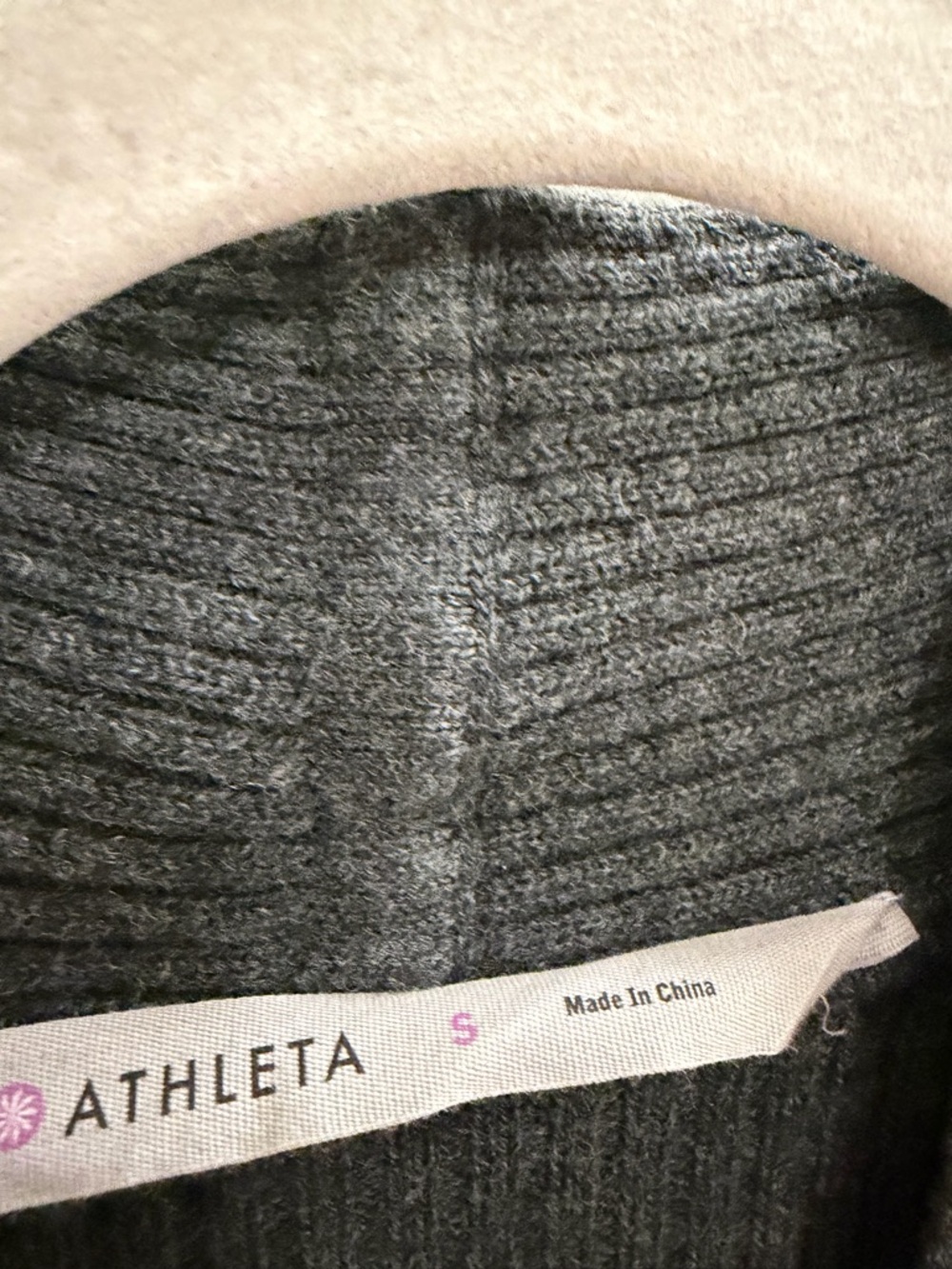 Athleta Chalet Sweater Dress Gray Merino Wool Dress Size Small - Picture 10 of 10